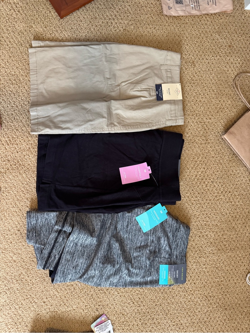 Lot of skorts.  L/XL.  NWT